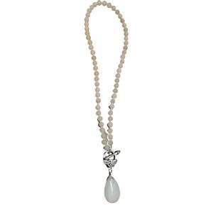 Floral Key Charm Ring with Beads